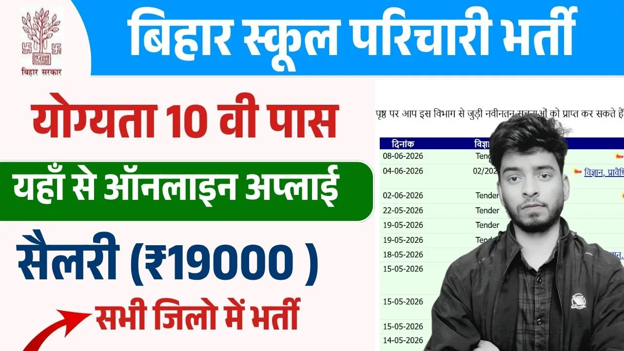 Bihar School Parichari Vacancy