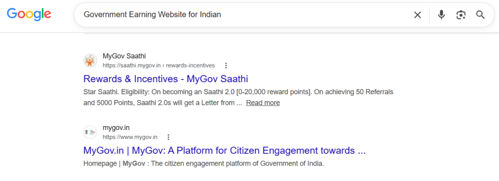 Mygov.in Indian Earning Website 