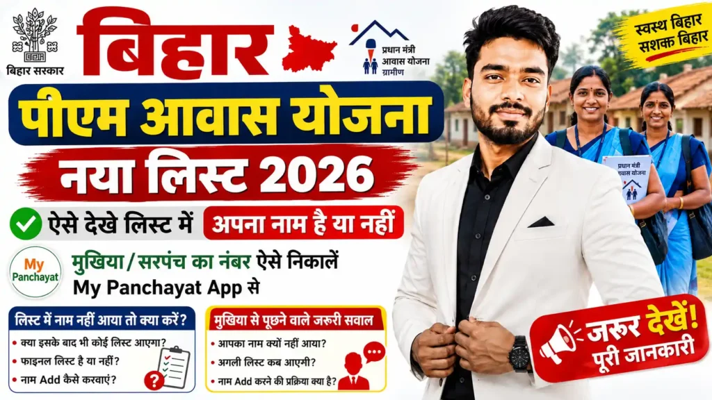 PM Awaas Yojana List Bihar 2026