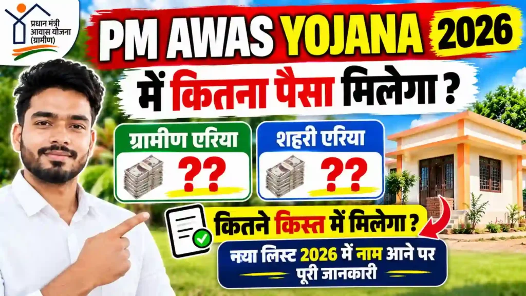 PM Awas Yojana Me Kitna Paisa Milega
